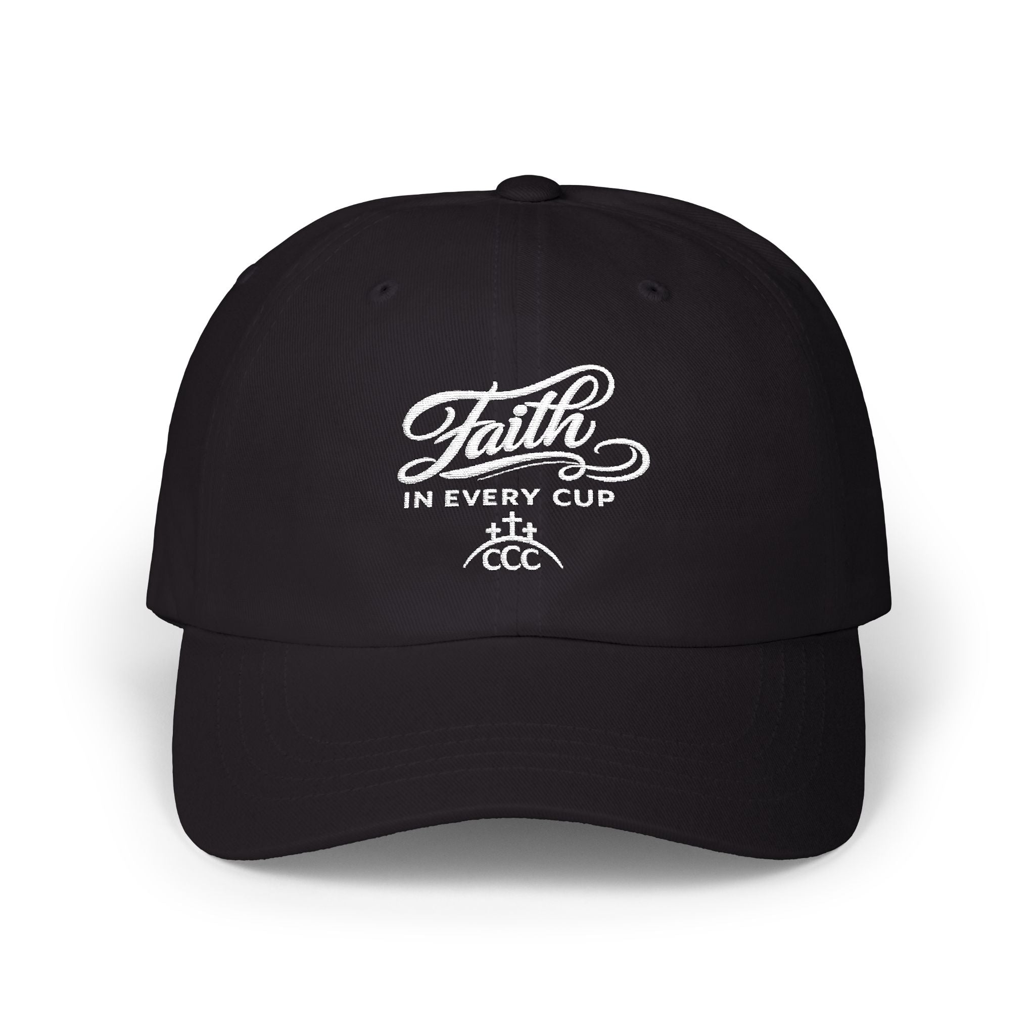 CCC Unisex — "Faith in Every Cup" Embroidered Baseball Hat