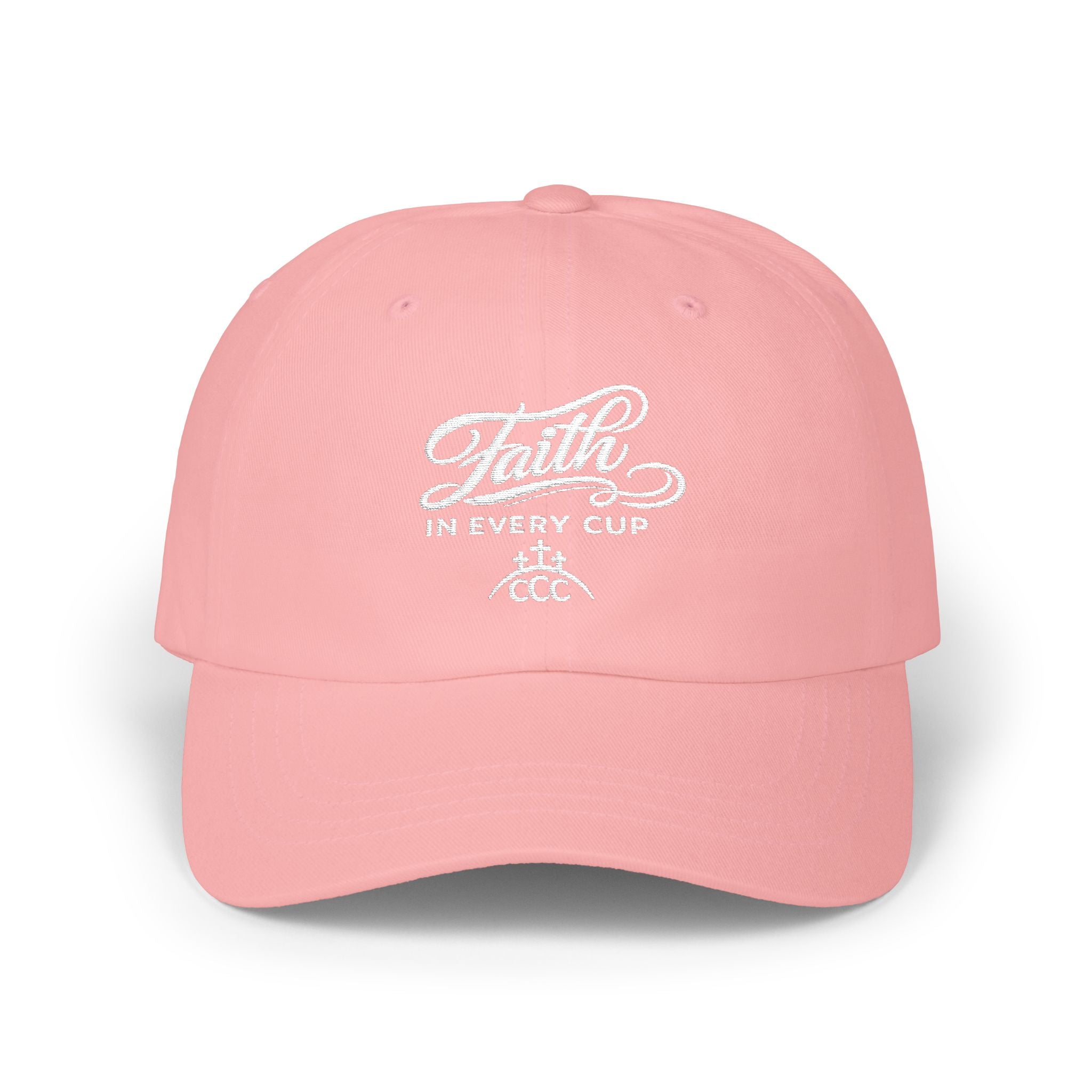 CCC Unisex — "Faith in Every Cup" Embroidered Baseball Hat