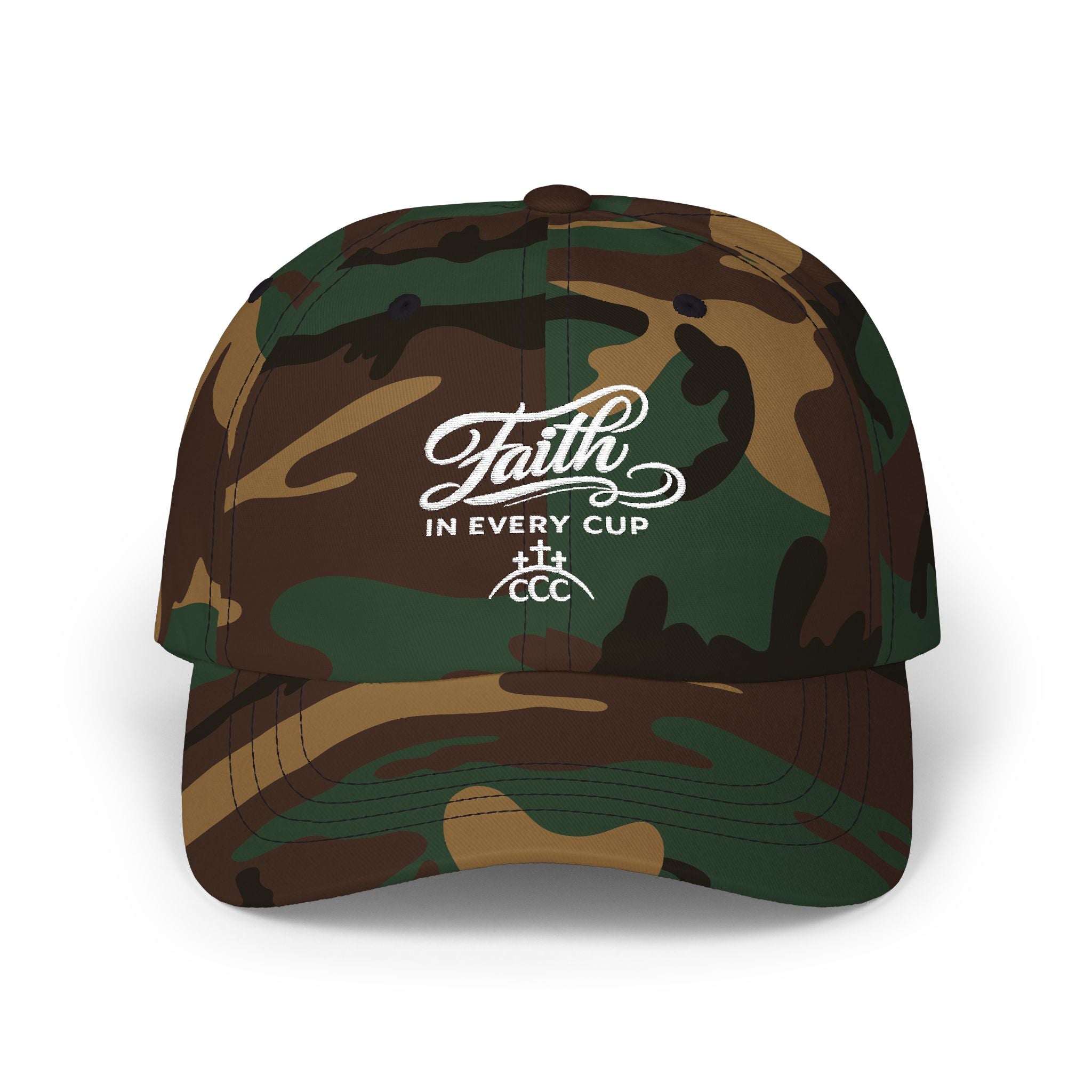 CCC Unisex — "Faith in Every Cup" Embroidered Baseball Hat