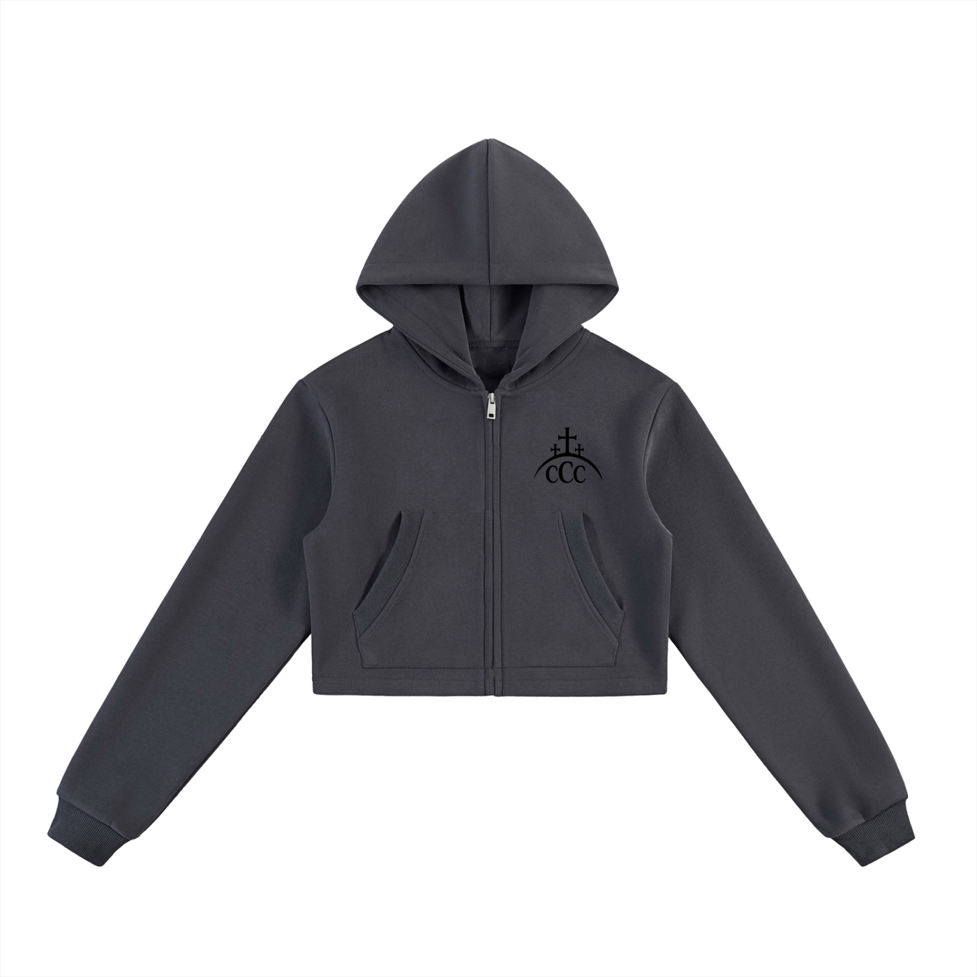 Women’s CCC Cropped Zip-Up Hoodie