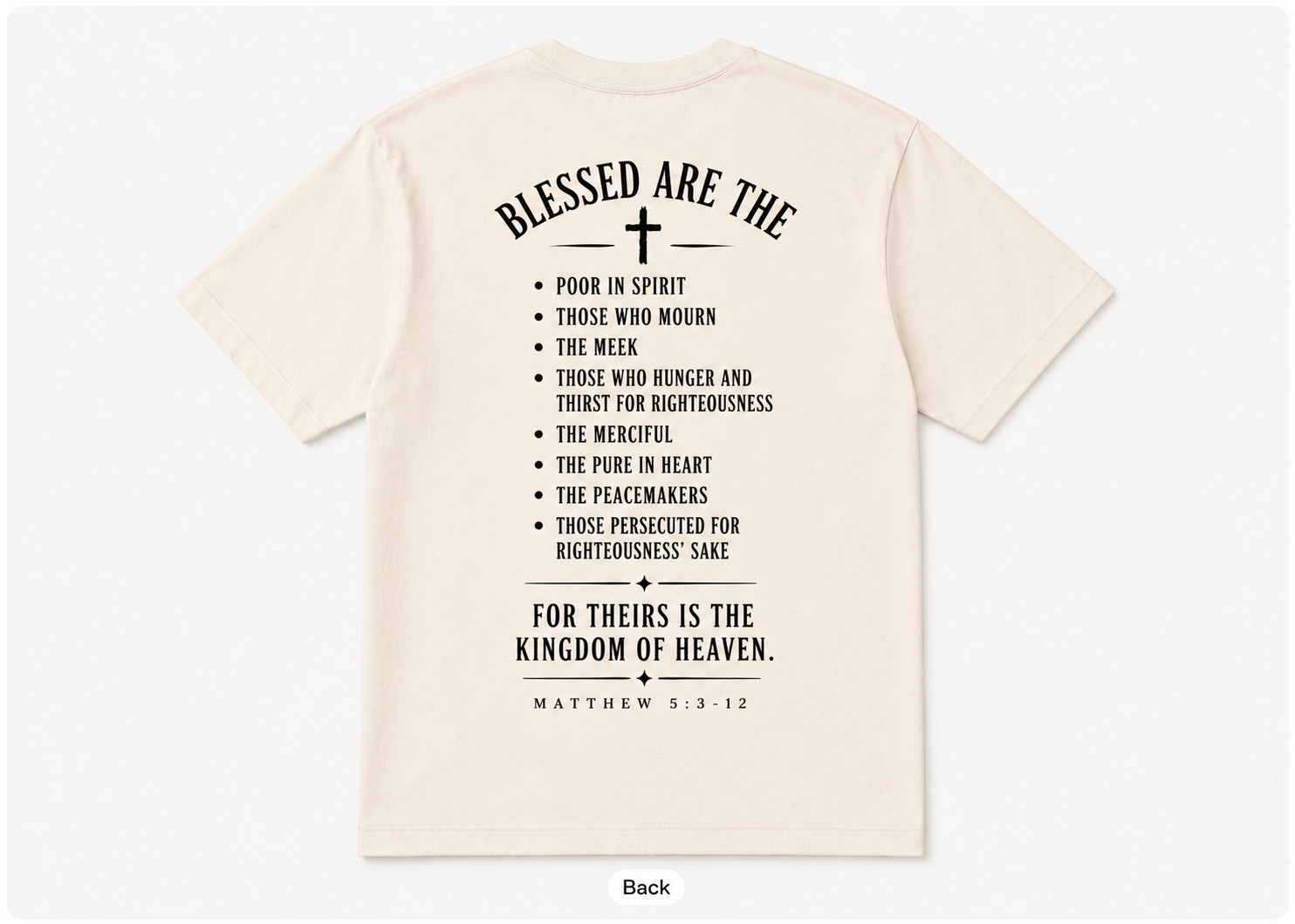 CCC Men's Beatitudes Box Tee