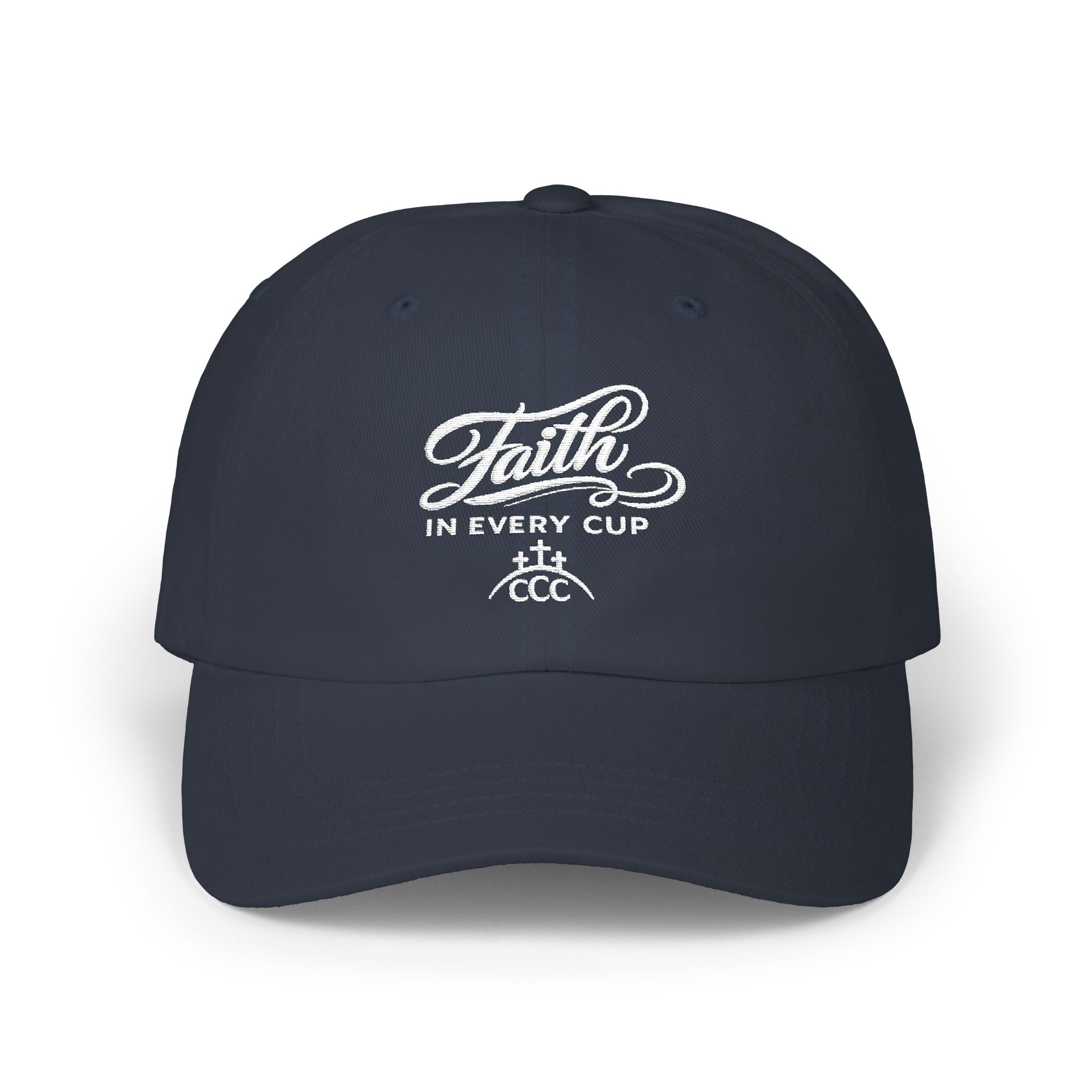 CCC Unisex — "Faith in Every Cup" Embroidered Baseball Hat