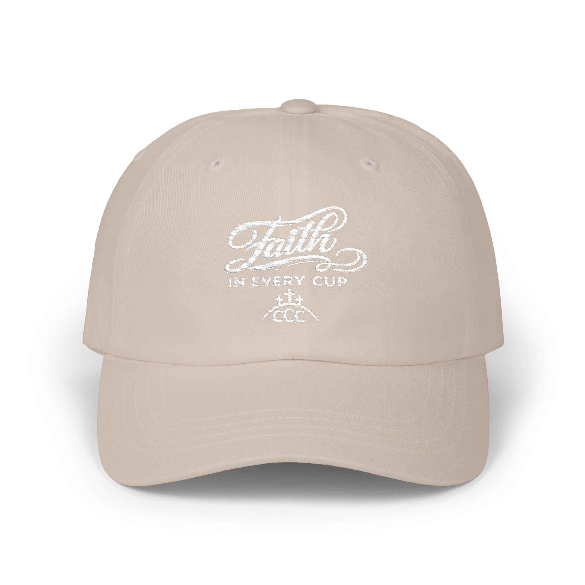 CCC Unisex — "Faith in Every Cup" Embroidered Baseball Hat