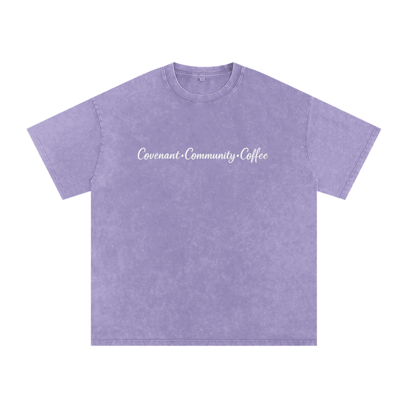 CCC Unisex Snow Washed Oversized Cotton T-Shirt