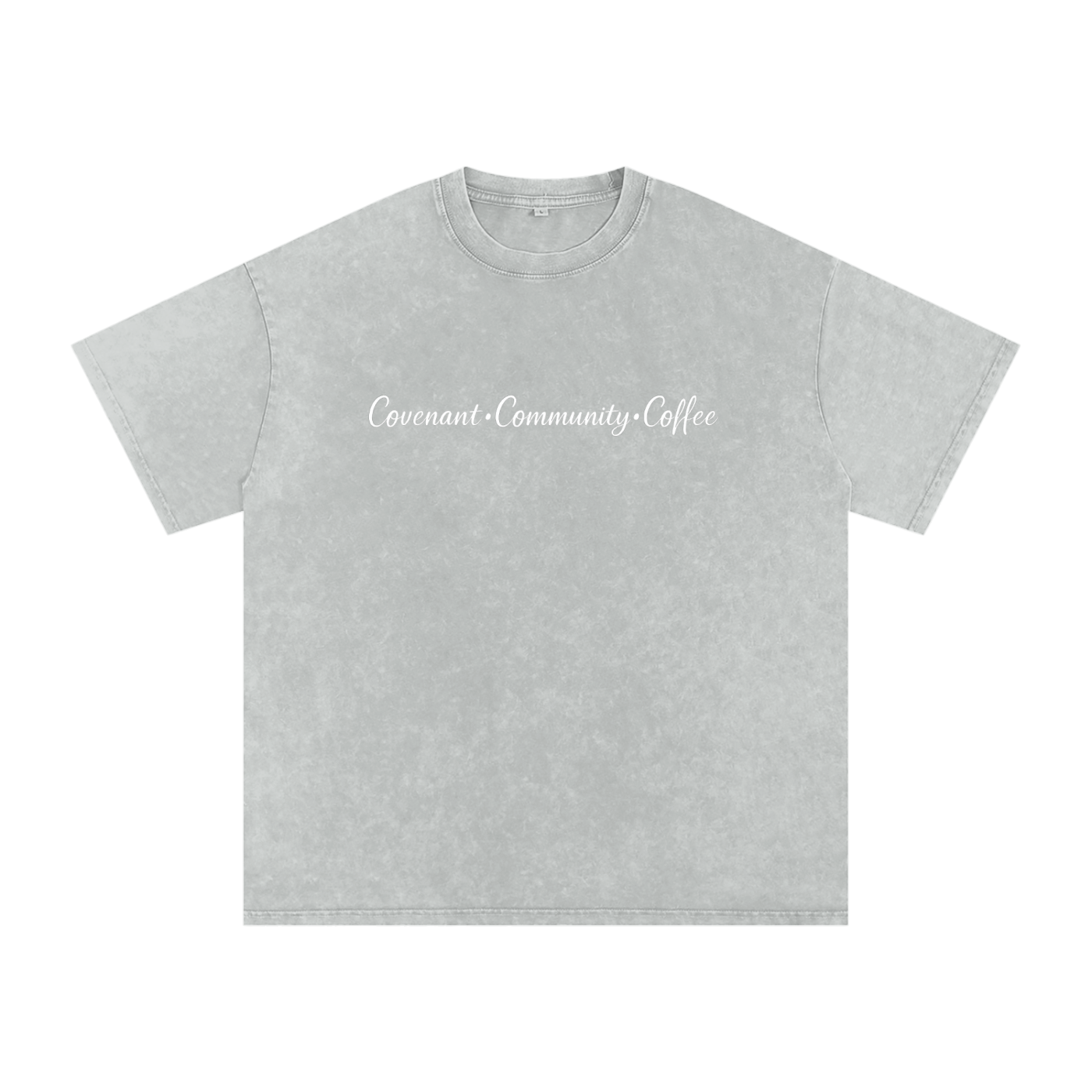 CCC Unisex Snow Washed Oversized Cotton T-Shirt